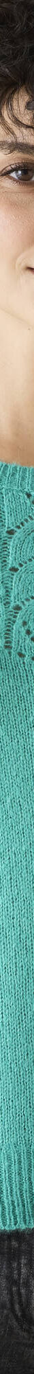 Trui met details in pointelletricot (muntgroen) Trui met details in pointelletricot (muntgroen)